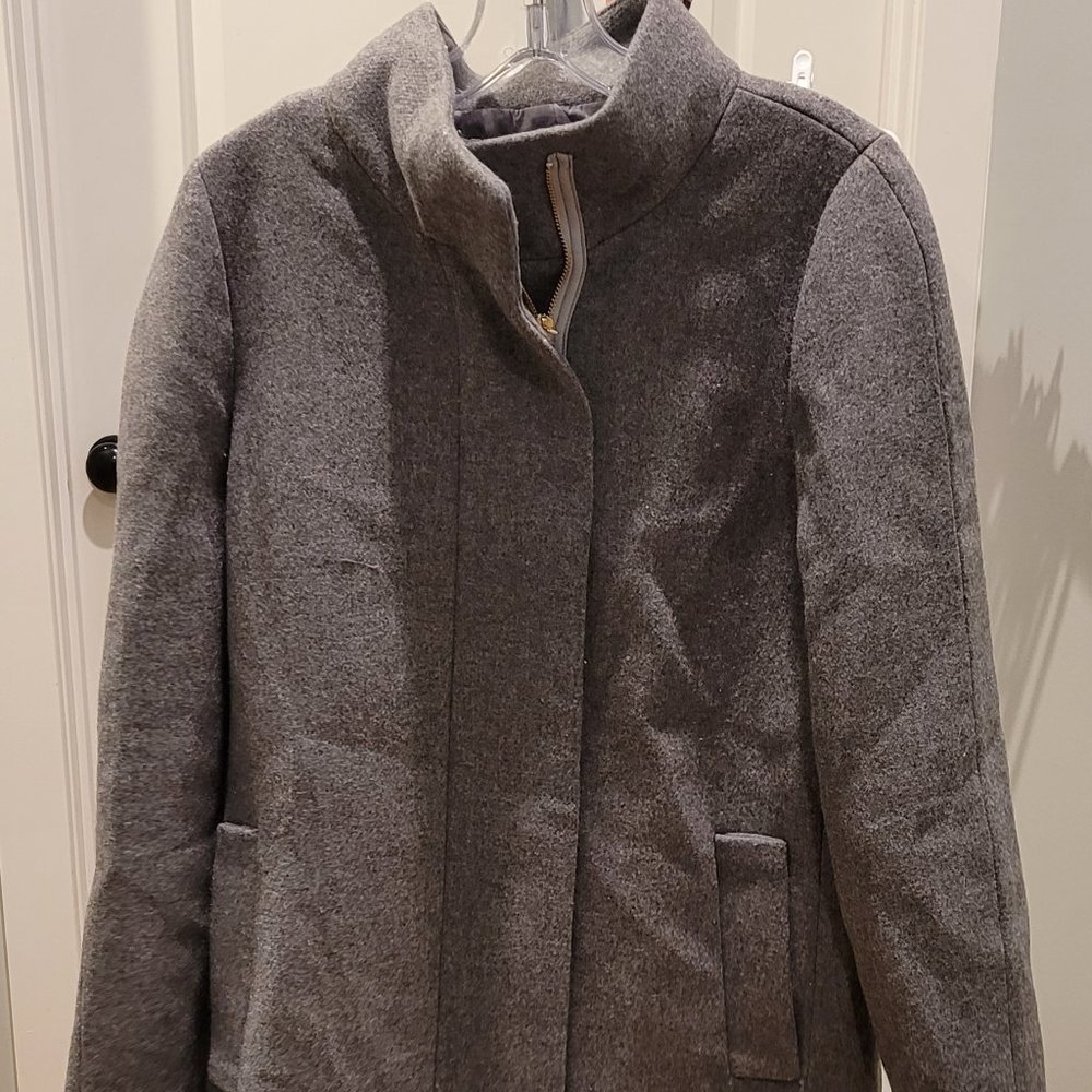 Women's J. Crew Mercantile City Coat Gray 12